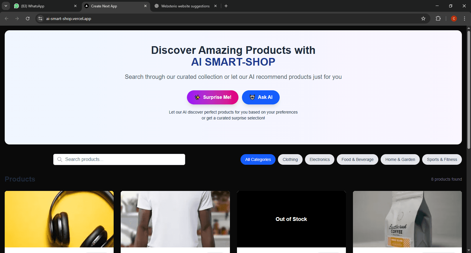 AI-Powered Apps by Websterio Haldwani